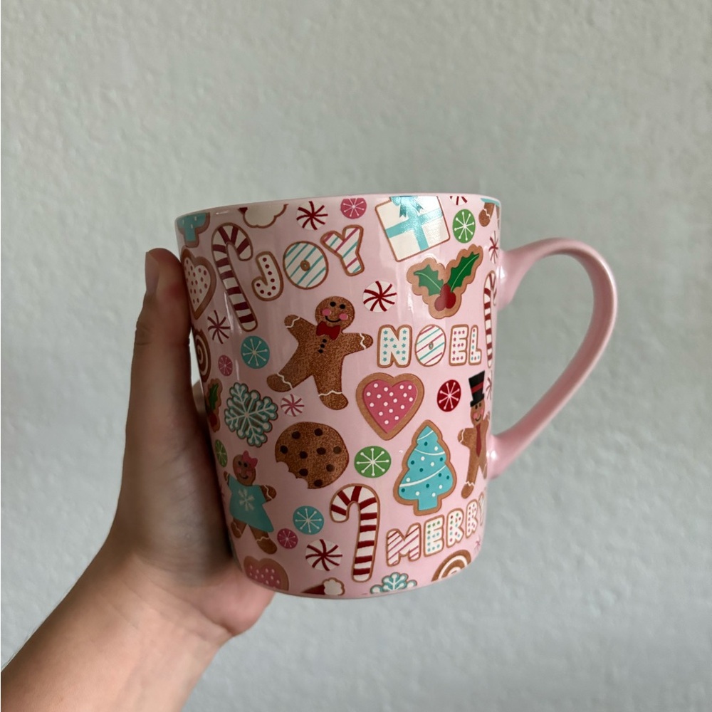 Pink Gingerbread Christmas Burlington Mug☕️🩷